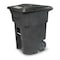 Toter Toter 96 Gal. Trash Can Blackstone with Quiet Wheels and Lid ANA96 - alternate 1